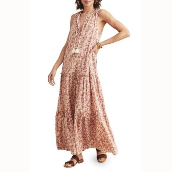 Faherty. Mira Sleeveless Maxi Dress. - Picture 1 of 15